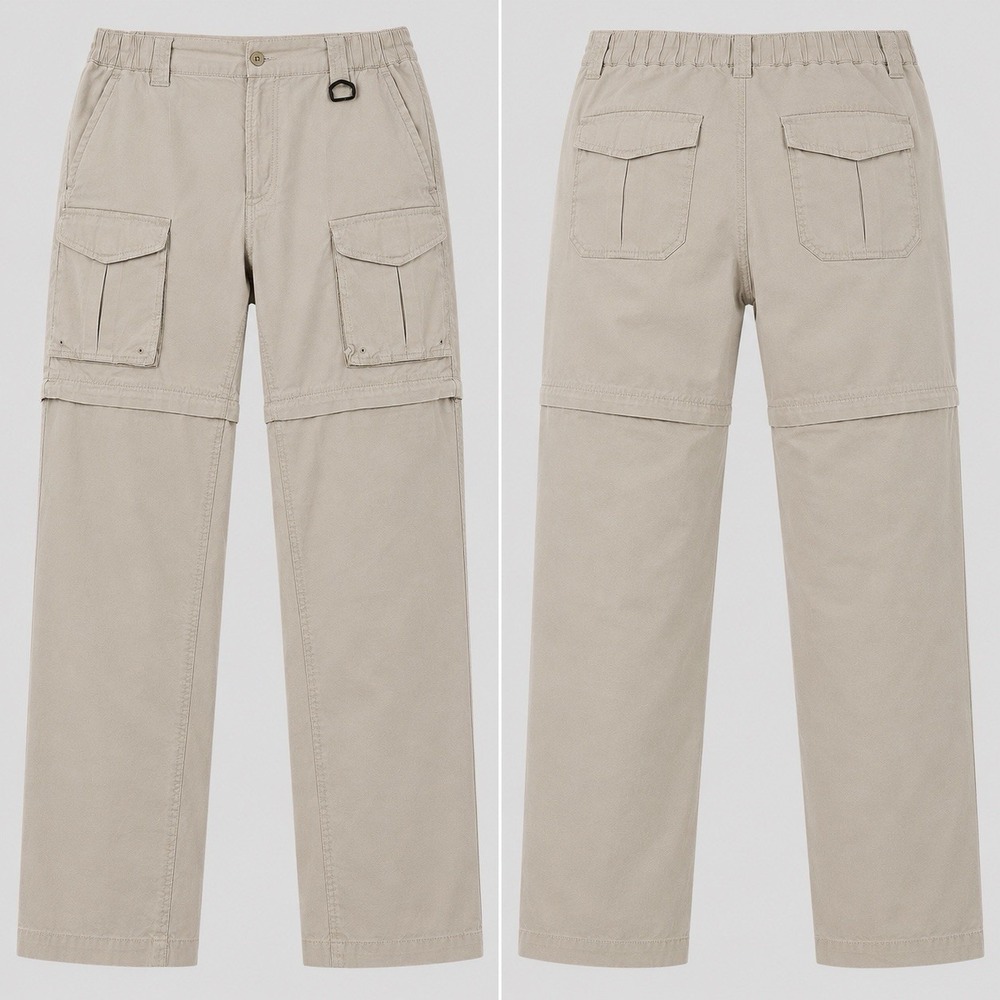 Columbia PFG Convertible Pants Mens 36x32 Zip Off Cargo tan Hiking Fishing